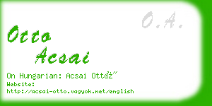 otto acsai business card